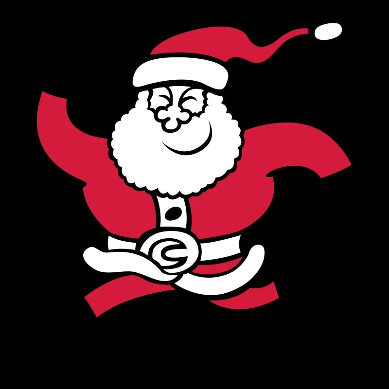 Running Santa Claus