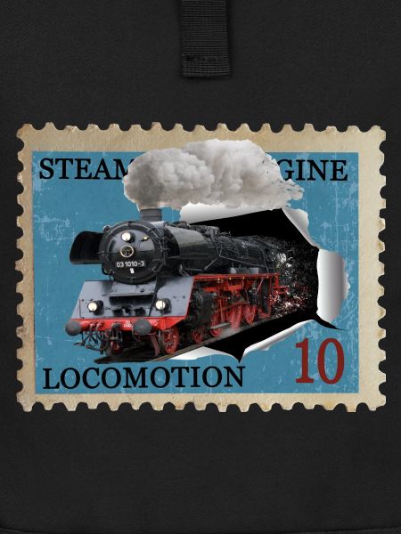 Steam locomotive stamp