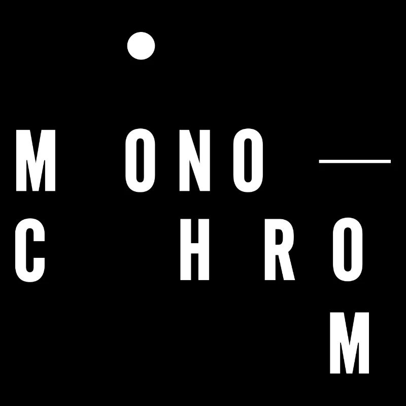 Monochrom photography
