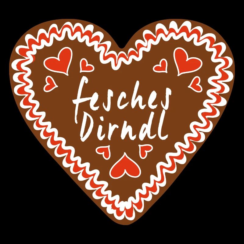 Chic Dirndl Gingerbread Heart