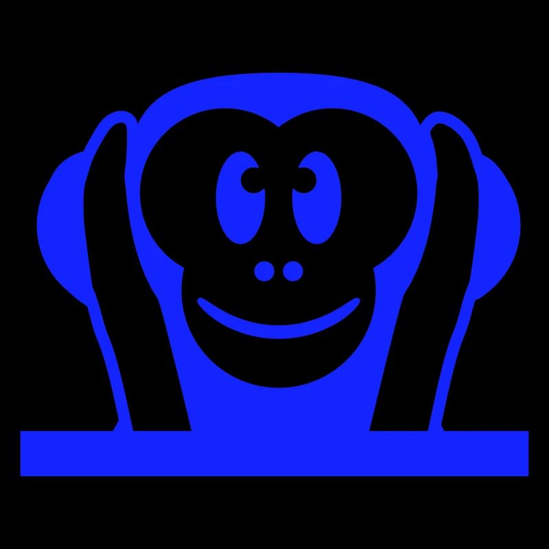 3 Wise Monkeys Hear Nothing Deaf Holds Ears To Monkey