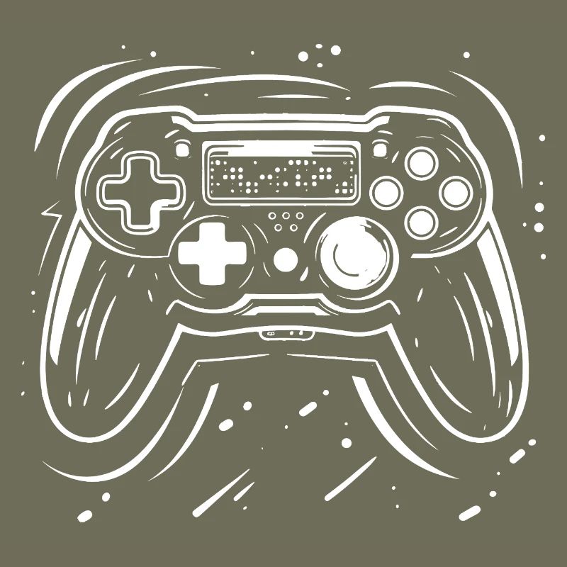 Dessin de manette de jeu