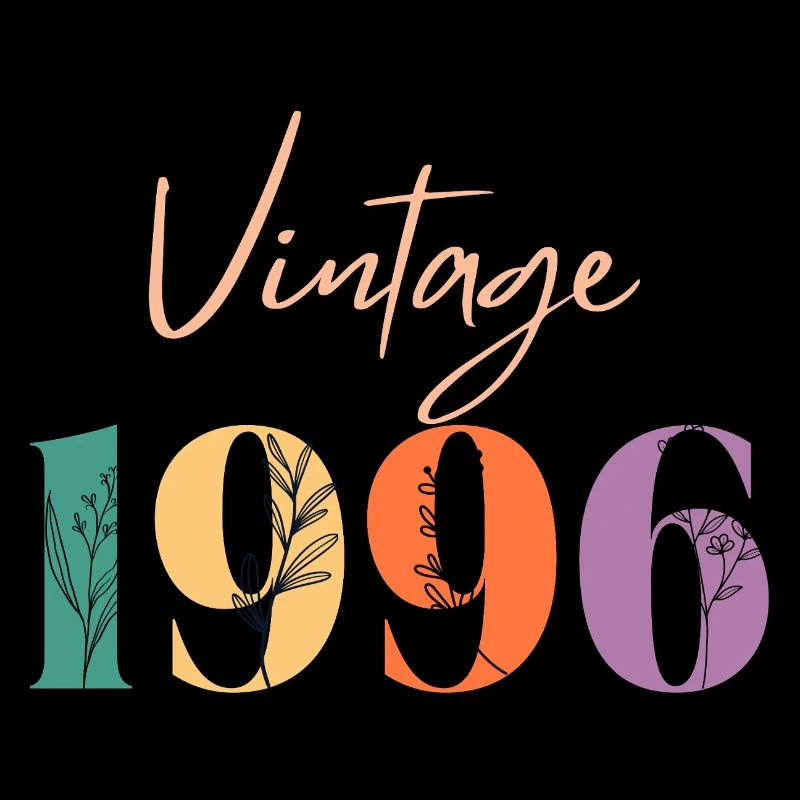 Vintage 1996 florale