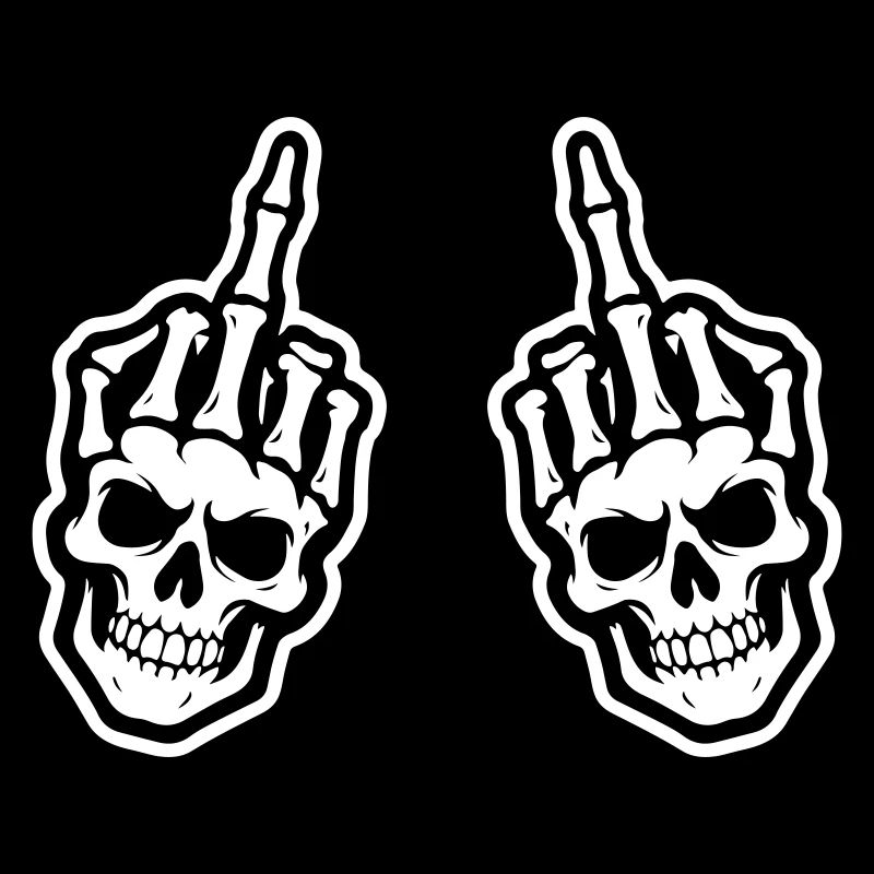 Mittelfinger Skelett Hand