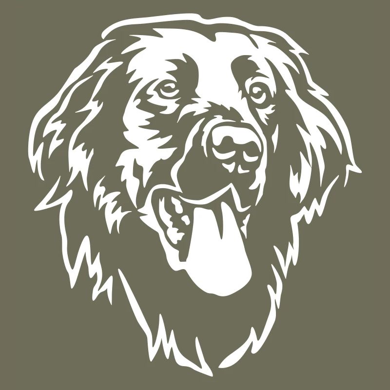 Flat-coated Retriever Head "Black Edition"