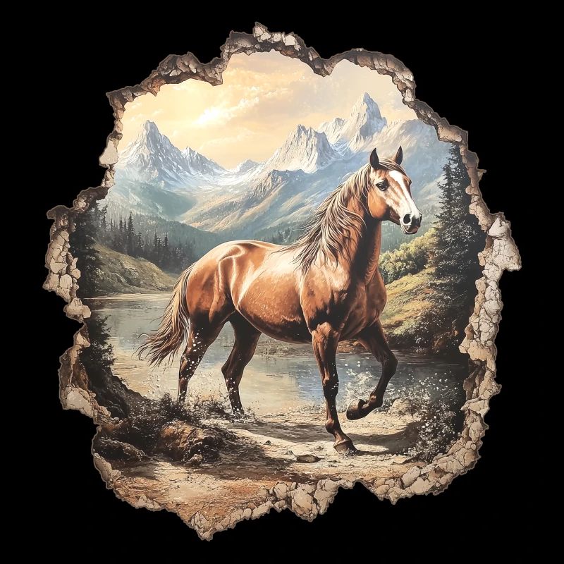 Pferd Berge