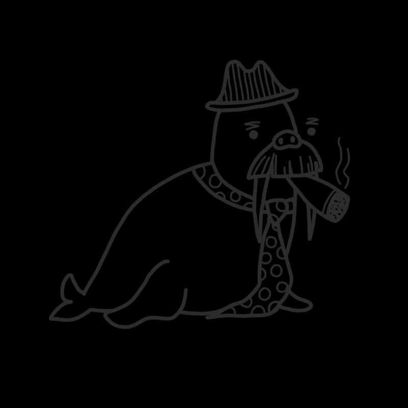 Walrus moustache