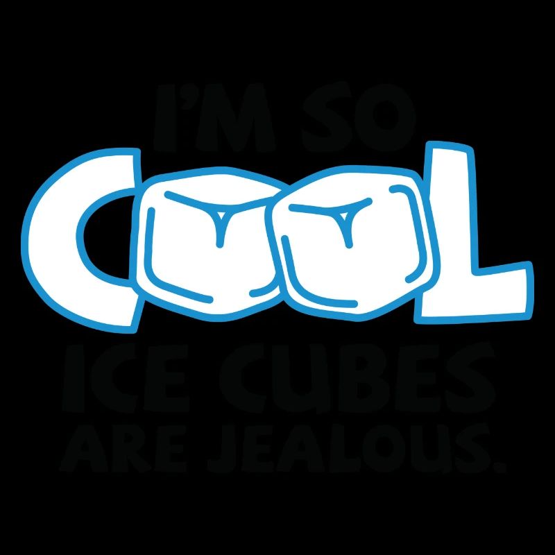 Je suis tellement cool, même des cubes de glace