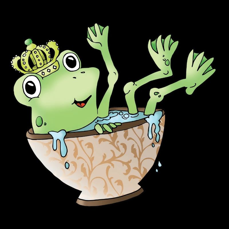 Frog Frog King Crown Animal Cup Green