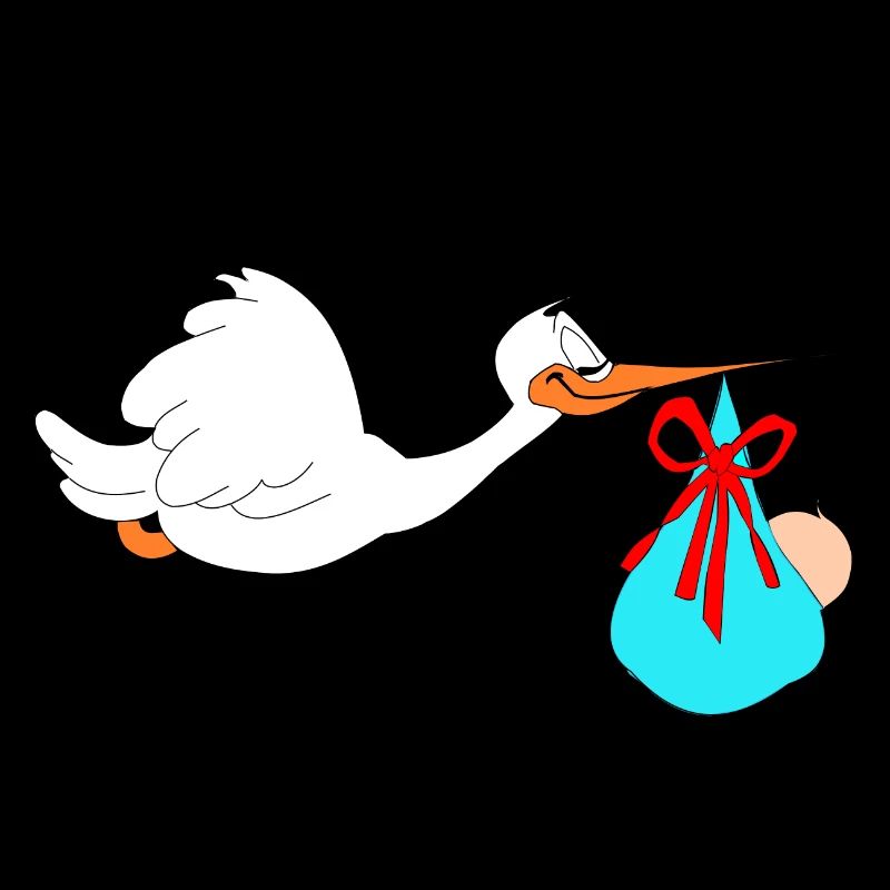 Stork brings baby