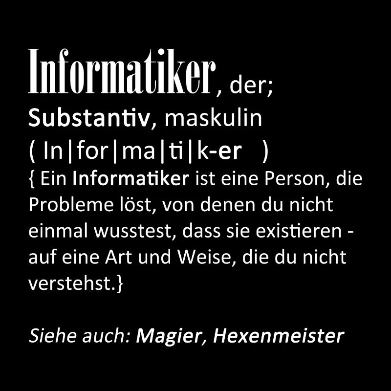 Definition Informatiker