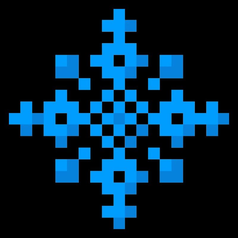 Schneeflocke (Pixel art)