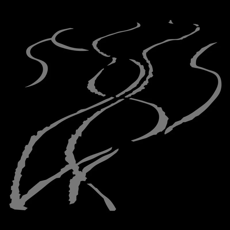 Snowboard Spuren
