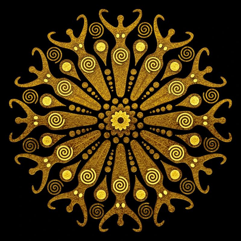 cercle de déesse de la fertilité or