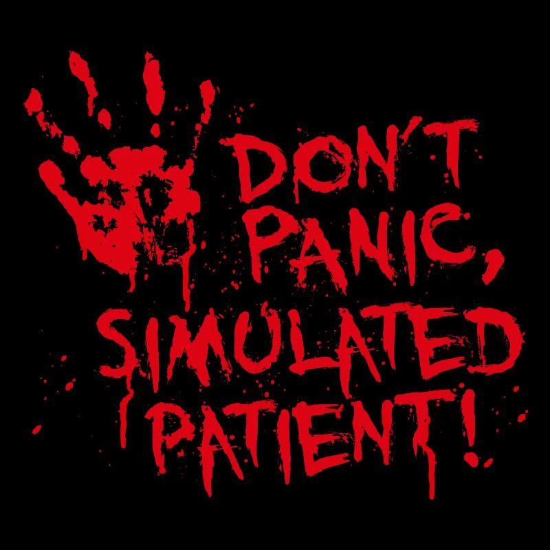 Don't Panic simulated patient first aid instructor