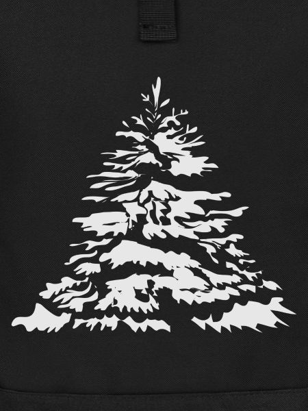 schneebedeckter Christbaum oder Tannenbaum