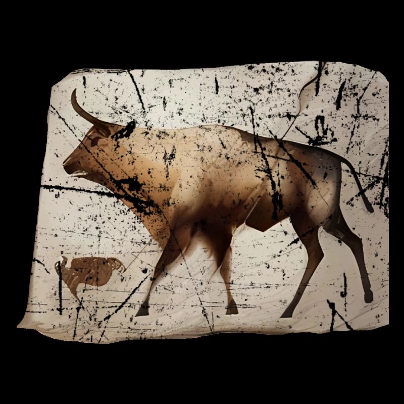 Aurochs image primitive de la grotte du bétail