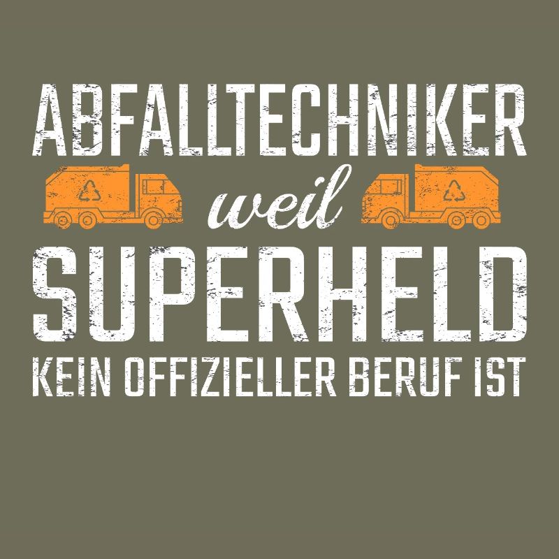 Super-héros du technicien des déchets