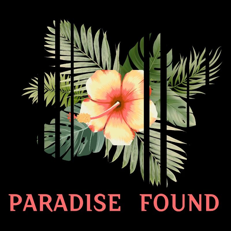 Fragmented Hibiscus Tropical Paradise
