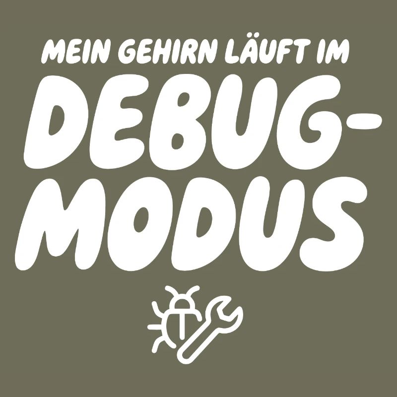 Brain in Debug Mode – Humor Graphics
