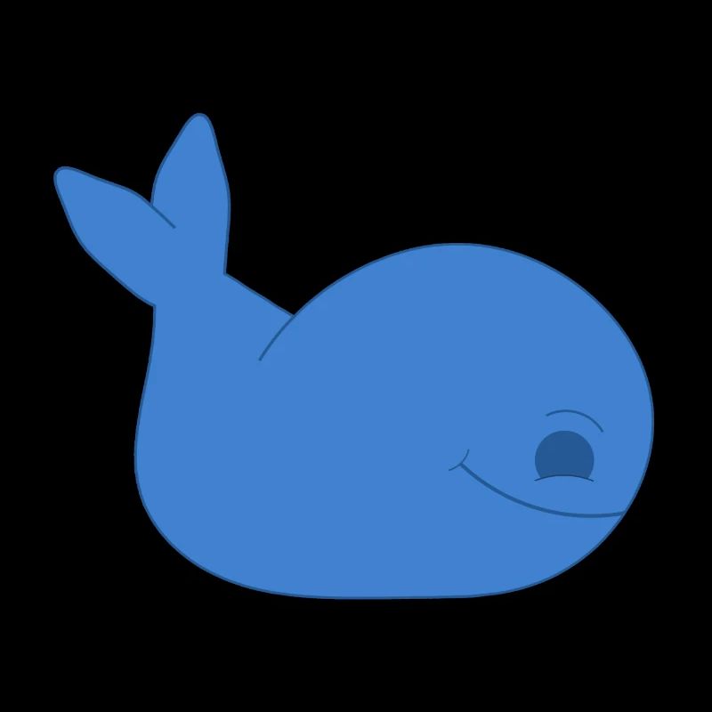 Simple Whale Cartoon