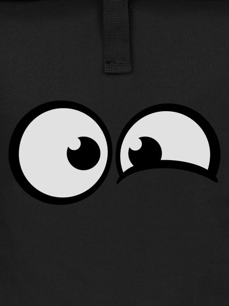 Anxious comic eyes