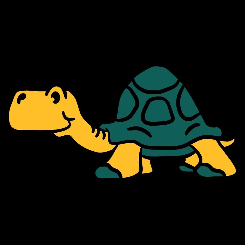 Alte kleine Comic Schildkröte