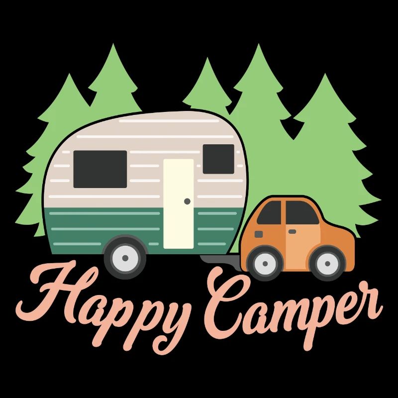 Happy Camper, Hiking & Camping Lover, Camper Gift