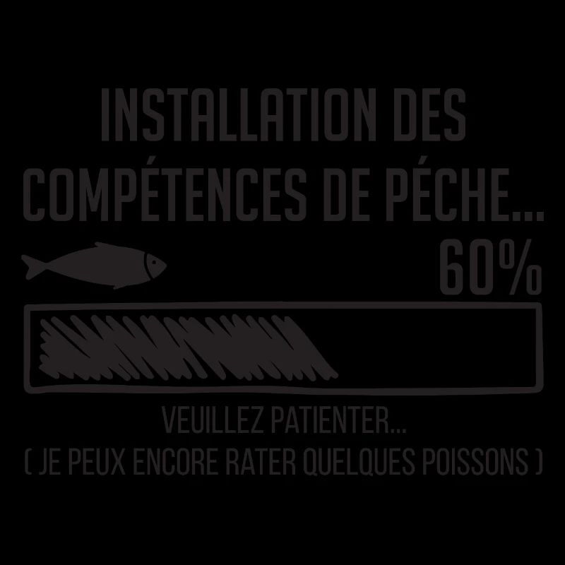 Pêche Humour Barre Progression 60%