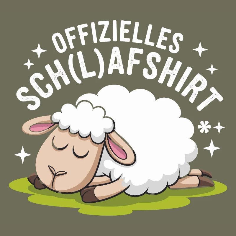 Drôle de mouton avec conception de chemise d’école