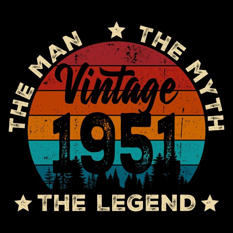 Vintage 1951 Legend Circle Retro