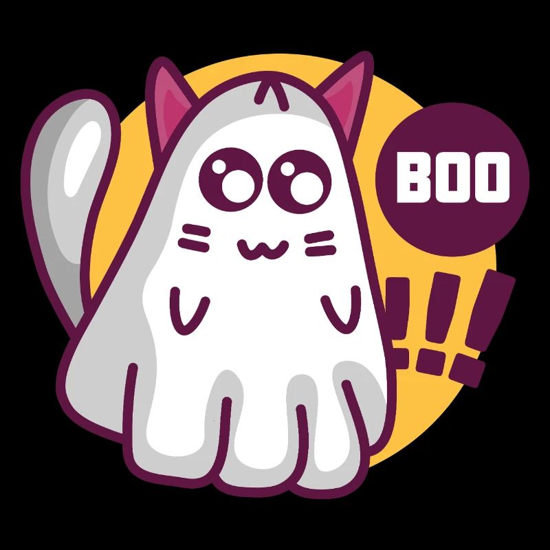 Boo cat - Cute Ghost Cat