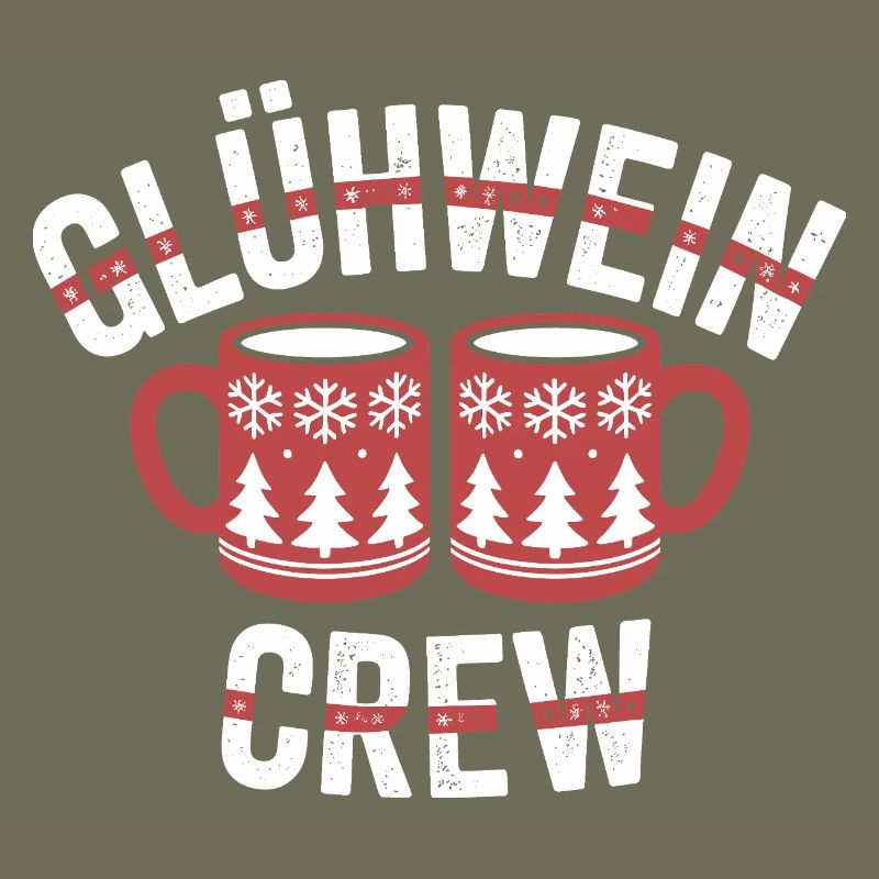 Équipe du vin chaud Marché de Noël joyeux