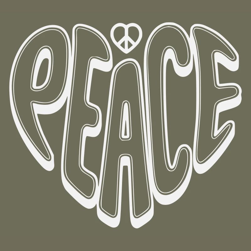 Peace Graffiti mit Peacezeichen 