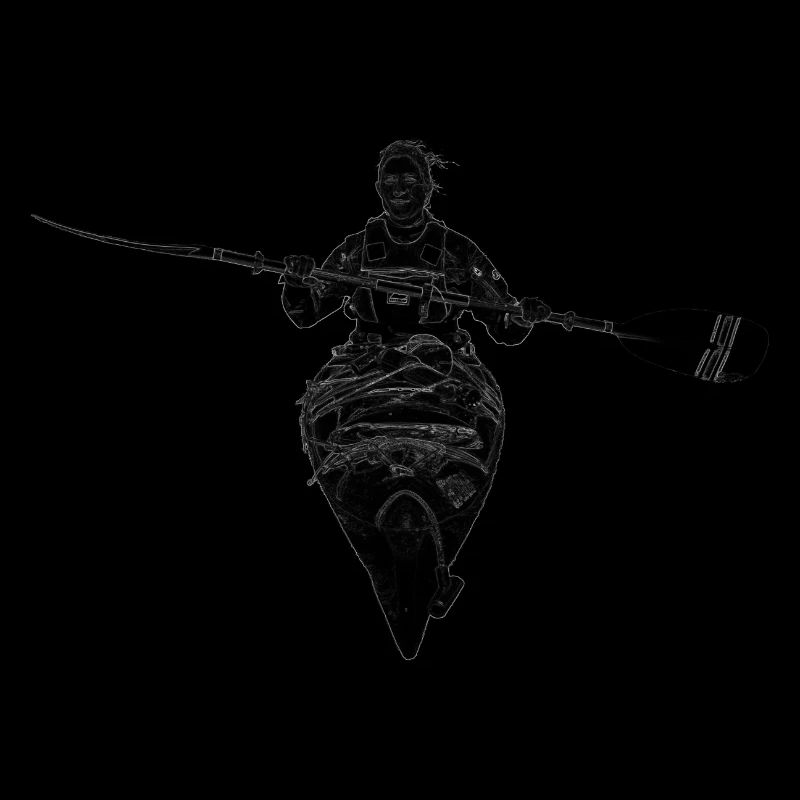 Kajak-frontal-schwarz