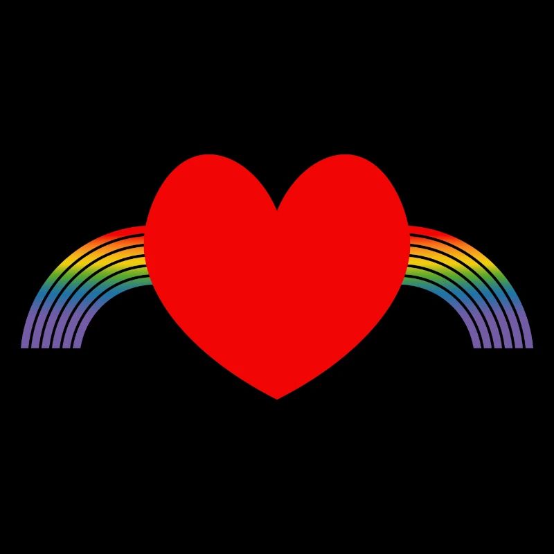 Regenbogen pride herz
