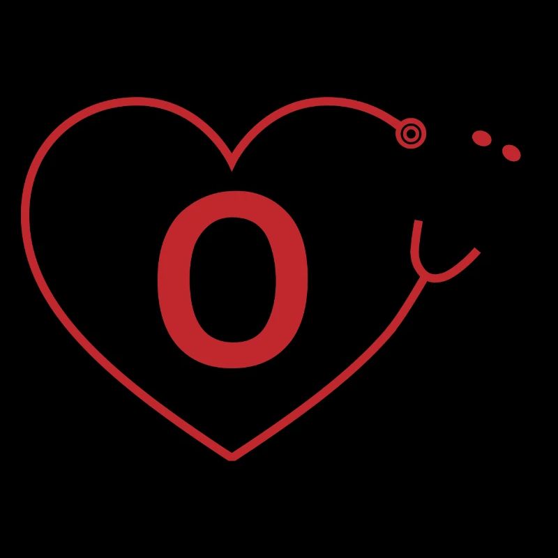Letter o Stethoscope