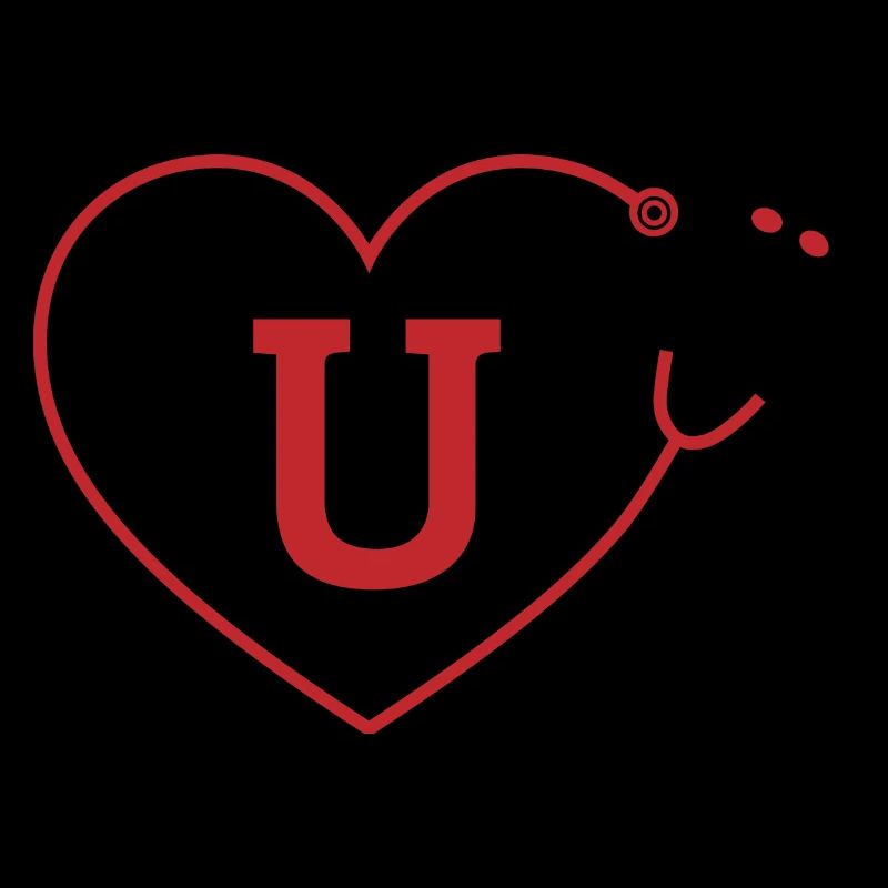 Letter u stethoscope