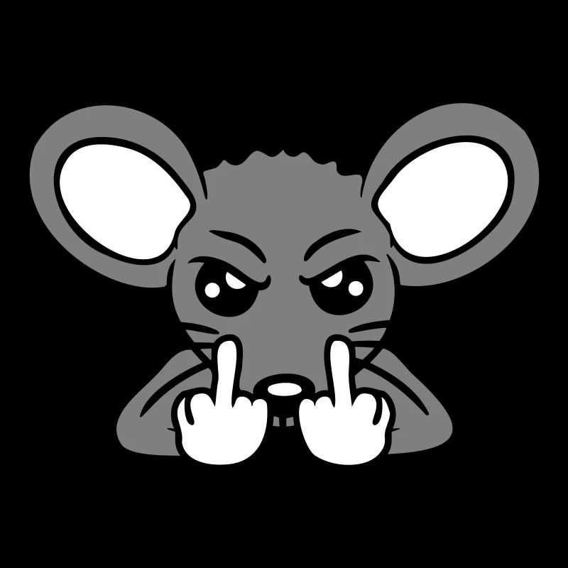 Mouse Nasty Angry Frustrated Aggressive Middle Finger