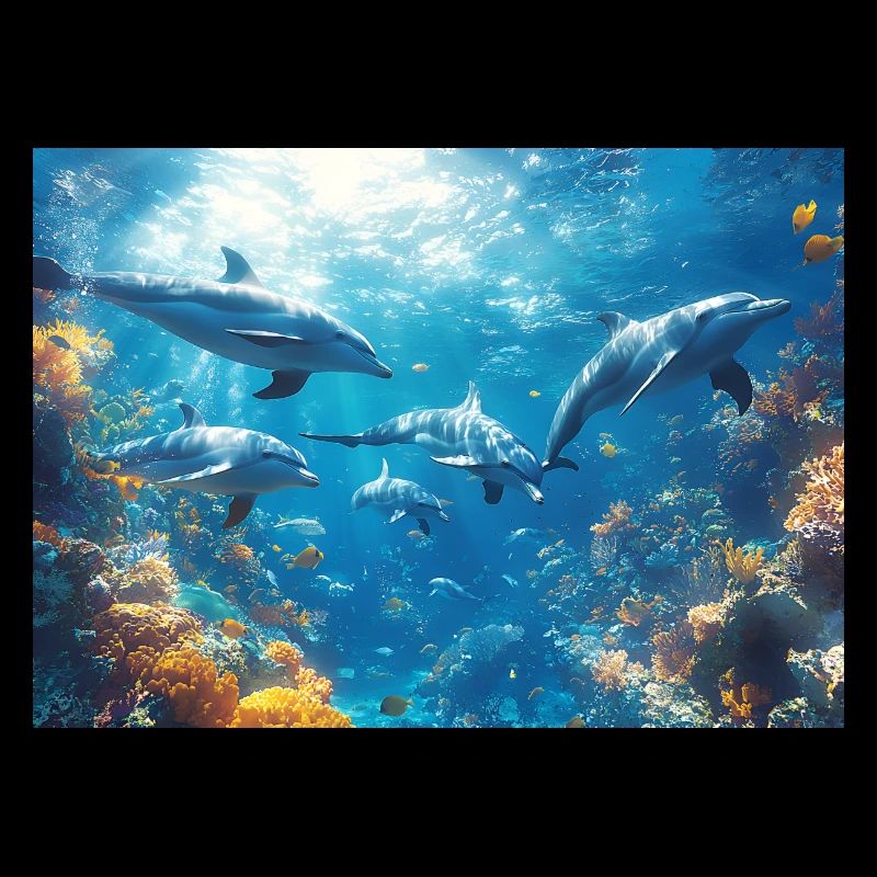 Delfin Tümmler Meeressäuger Delfinschule