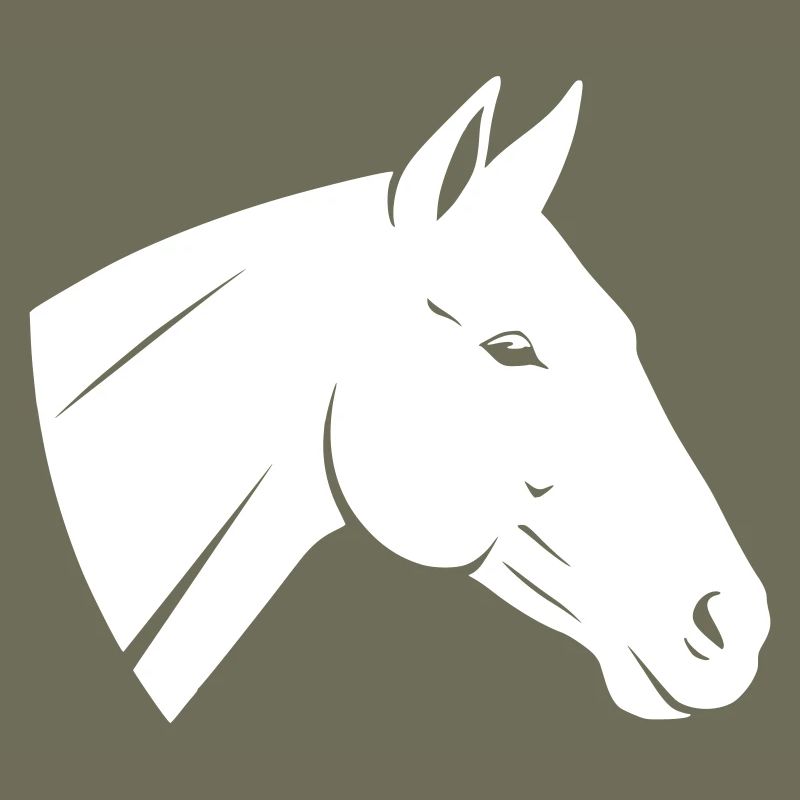 Horse Head Logo Minimalist Vector