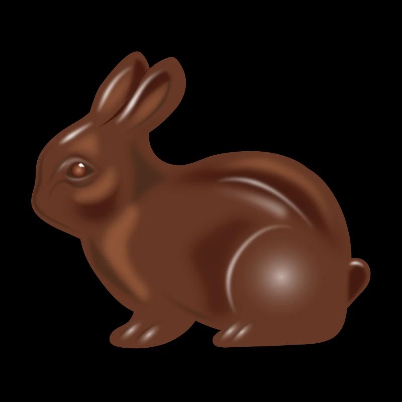 Klassischer Schokoladen-Osterhasen Motiv