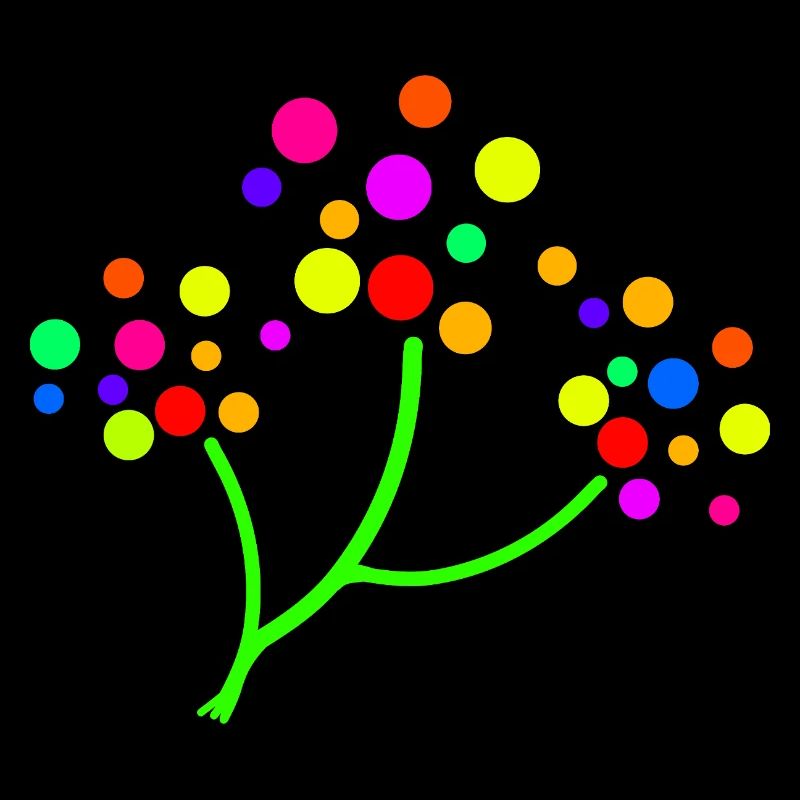 Neon Confetti Tree