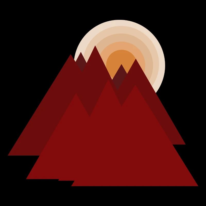 Red Mountains at Sunrise