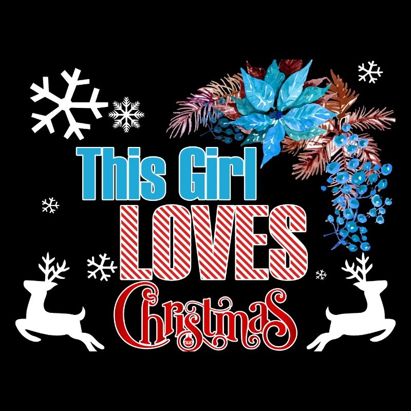 Fille d'amour de Noël de Noël cadeau de Noël