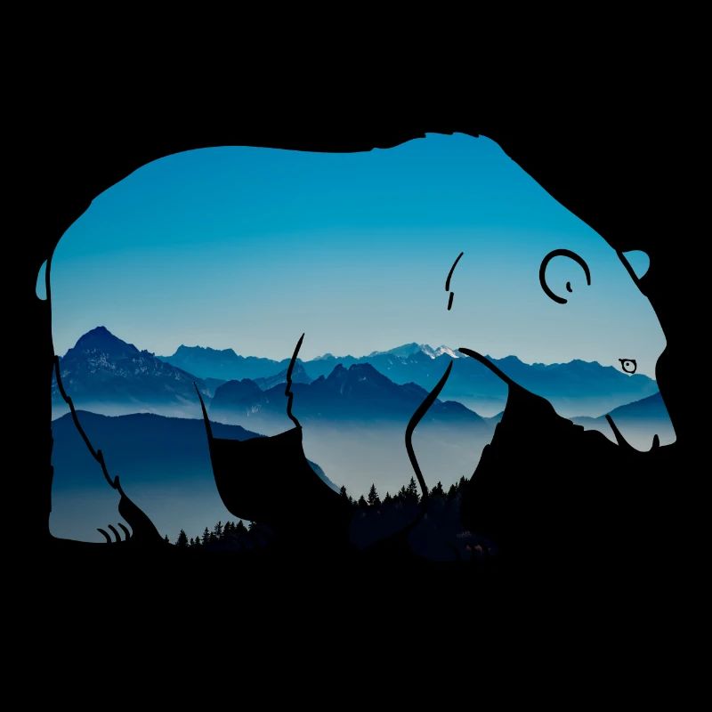 Forest dwellers Forester bear forest nature animal wilderness