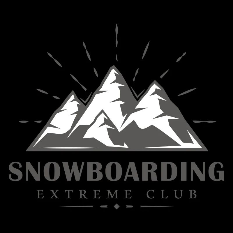 Conception de snowboard de montagne de neige