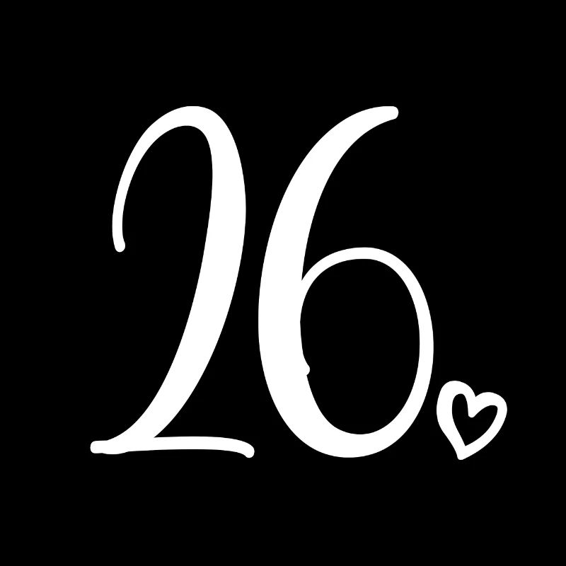 Mignon numéro 26, 26 ans, cadeau de 26e anniversaire