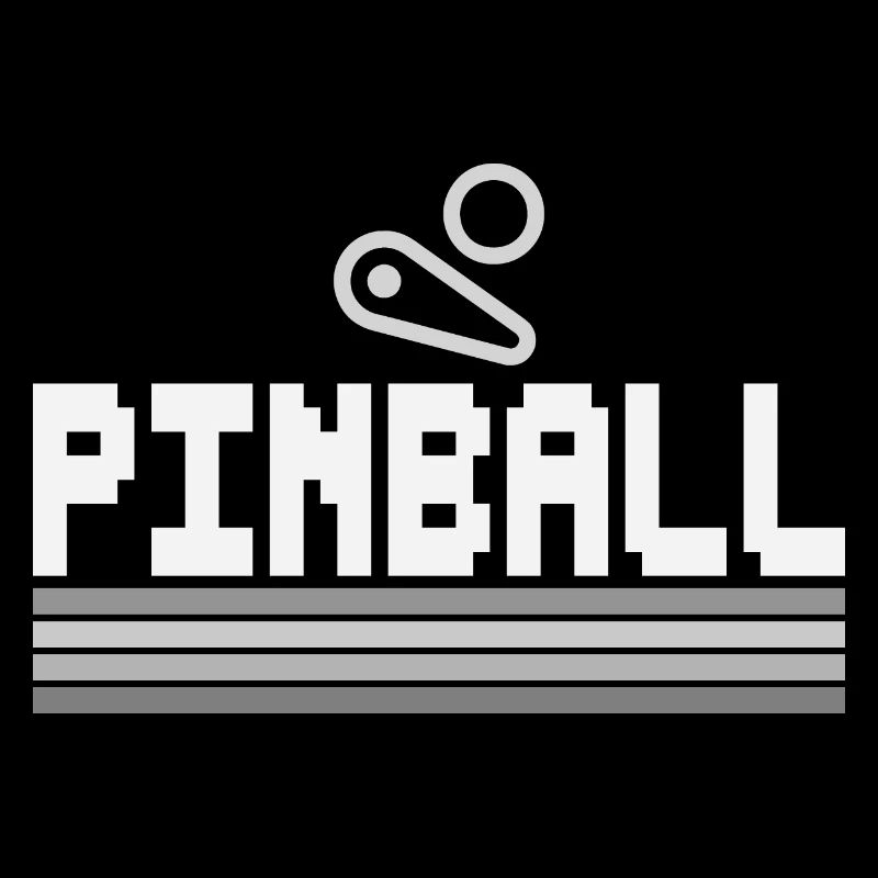 Pinball Flipperautomat Pixel Flipperfinger grau