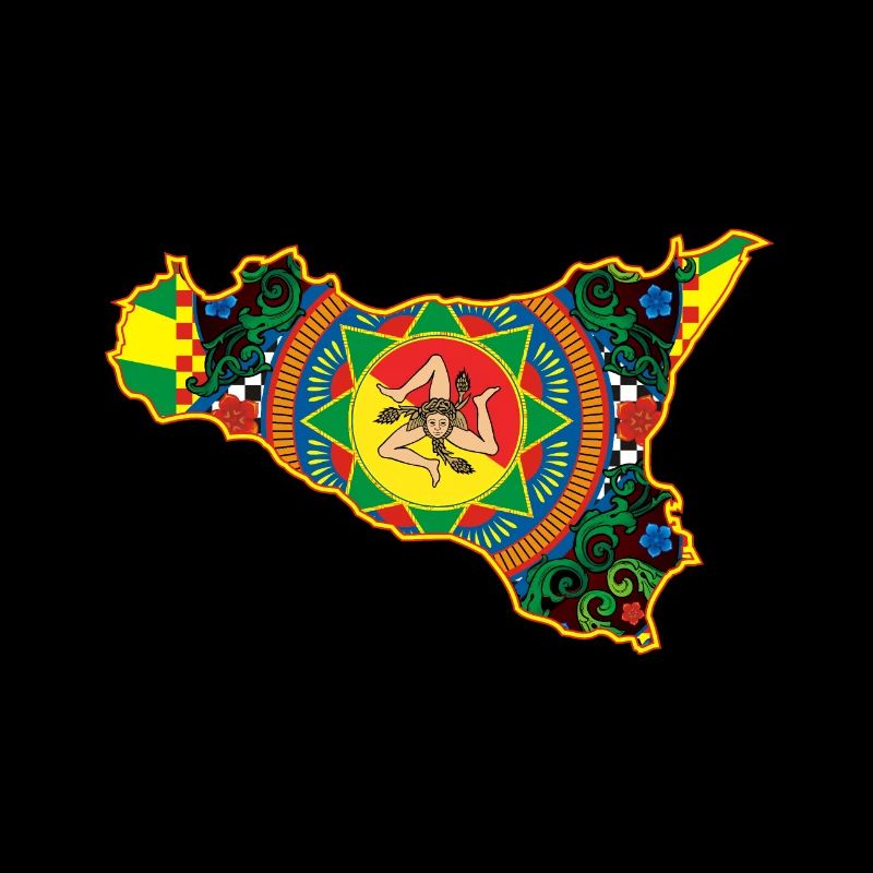Sicile trinacria majolica
